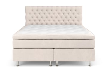 Komplett Sängpaket Estelle 210x210 cm - Beige - Möbler - Säng - Kontinentalsäng