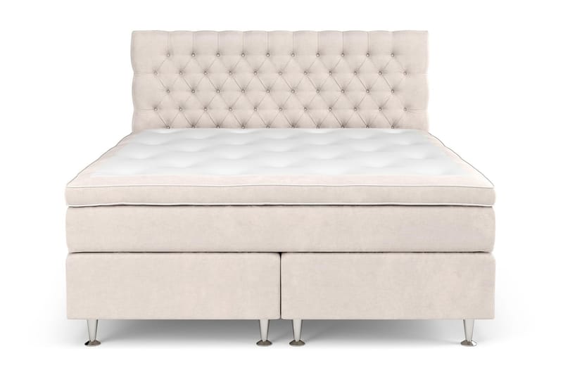 Komplett Sängpaket Estelle 210x210 cm - Beige - Möbler - Säng - Kontinentalsäng
