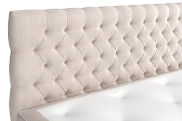 Komplett Sängpaket Estelle 210x210 cm - Beige - Möbler - Säng - Kontinentalsäng