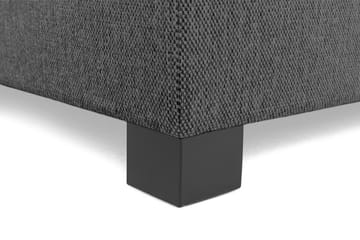 Komplett Sängpaket Langham 210x210 cm Grå - Grå|Svart - Möbler - Säng - Kontinentalsäng