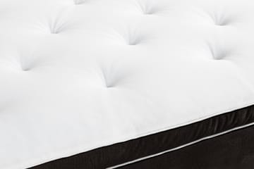 Komplett Sängpaket Rebeca 120x200 cm Knapp Gavel - Mörkgrå|Sammet - Möbler - Säng - Kontinentalsäng