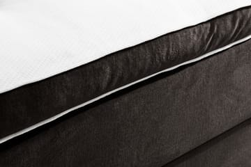 Komplett Sängpaket Rebeca 120x200 cm Knapp Gavel - Mörkgrå|Sammet - Möbler - Säng - Kontinentalsäng