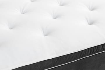 Komplett Sängpaket Rebeca 120x200 cm Knapp Gavel - Mörkgrå|Sammet - Möbler - Säng - Kontinentalsäng