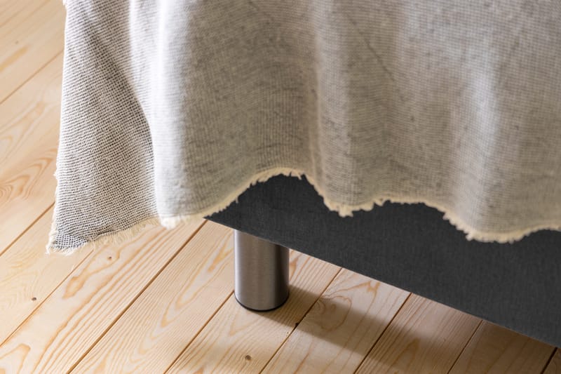 Komplett Sängpaket Rebeca 160x200 cm Djuphäftad Gavel - Mörkgrå|Sammet - Möbler - Säng - Kontinentalsäng