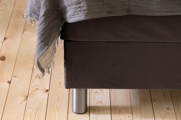 Komplett Sängpaket Rebeca 90x200 cm Knapp Gavel - Brun|Sammet - Möbler - Säng - Kontinentalsäng