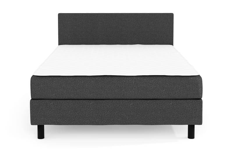 Komplett Sängpaket Rocky 120x200 - Mörkgrå - Kontinentalsäng - Dubbelsäng - Komplett sängpaket
