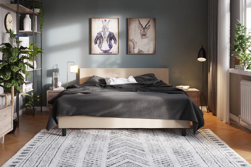 Komplett Sängpaket Rocky 180x200 - Beige - Möbler - Säng - Kontinentalsäng