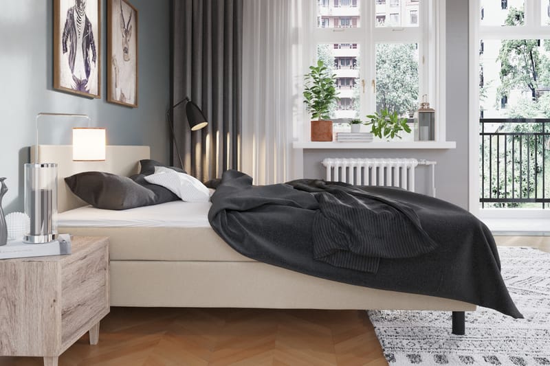 Komplett Sängpaket Rocky 180x200 - Beige - Möbler - Säng - Kontinentalsäng