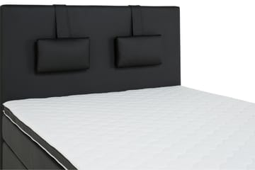 Komplett Sängpaket Romance Lyx 120 cm Svart PU - Ek Fyrkantig - Möbler - Säng - Kontinentalsäng