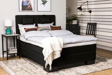 Komplett Sängpaket Romance Lyx 120x210 - Svart - Möbler - Säng - Kontinentalsäng
