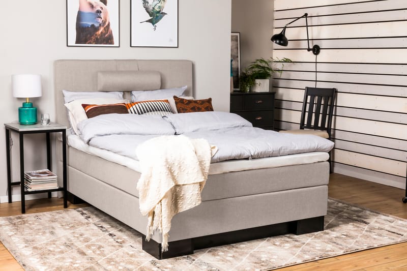 Komplett Sängpaket Romance Lyx 140 Beige - Beige - Möbler - Säng - Kontinentalsäng