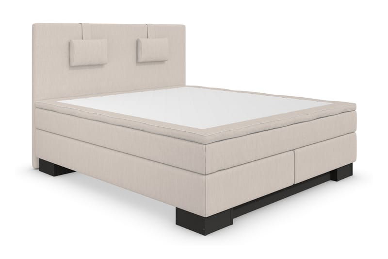 Komplett Sängpaket Romance Lyx 160 Beige - Beige - Kontinentalsäng - Dubbelsäng - Komplett sängpaket