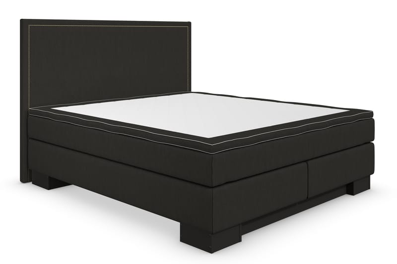 Komplett Sängpaket Romance Lyx 160x200 Cesaro Sänggavel Rak - Svart - Möbler - Säng - Kontinentalsäng