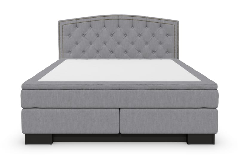 Komplett Sängpaket Romance Lyx 160x200 Cesaro Sänggavel Sv - Grå - Möbler - Säng - Kontinentalsäng