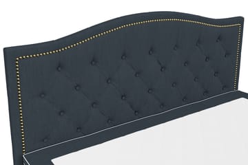 Komplett Sängpaket Romance Lyx 160x200 Cesaro Sänggavel Topp - Mörkblå - Möbler - Säng - Kontinentalsäng