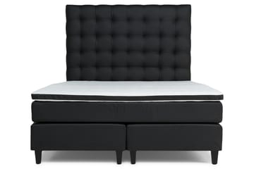 Komplett Sängpaket Romance Lyx 160x200 Konstläder - Svart - Möbler - Säng - Kontinentalsäng