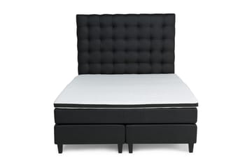Komplett Sängpaket Romance Lyx 160x200 Konstläder - Svart - Möbler - Säng - Kontinentalsäng