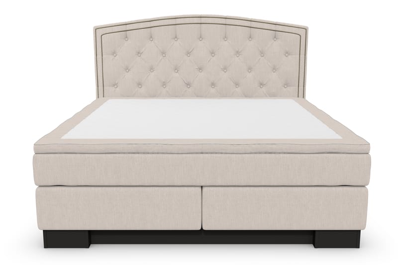 Komplett Sängpaket Romance Lyx 160x210 Cesaro Gavel Svängd - Beige - Kontinentalsäng - Dubbelsäng - Komplett sängpaket