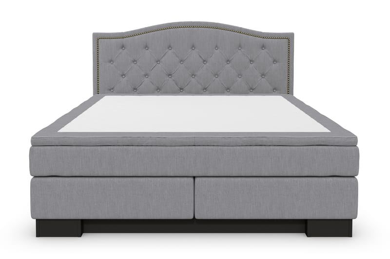 Komplett Sängpaket Romance Lyx 160x210 Cesaro Gavel Toppad - Ljusgrå - Möbler - Säng - Kontinentalsäng