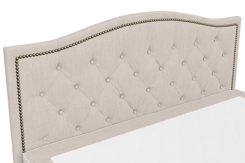 Komplett Sängpaket Romance Lyx 180 med Amiral Topp Sänggavel - Beige - Möbler - Säng - Kontinentalsäng