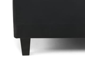 Komplett Sängpaket Romance Lyx 180x200 Konstläder/Tyg - Svart|Ljusgrå - Möbler - Säng - Kontinentalsäng
