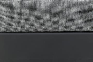 Komplett Sängpaket Romance Lyx 180x200 Konstläder/Tyg - Svart|Ljusgrå - Möbler - Säng - Kontinentalsäng
