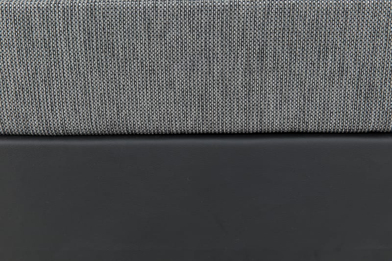 Komplett Sängpaket Romance Lyx 180x200 Konstläder/Tyg - Svart|Ljusgrå - Möbler - Säng - Kontinentalsäng