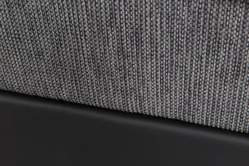 Komplett Sängpaket Romance Lyx 180x200 Konstläder/Tyg - Svart|Ljusgrå - Möbler - Säng - Kontinentalsäng