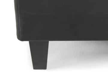 Komplett Sängpaket Romance Lyx 180x200 Konstläder/Tyg - Svart|Ljusgrå - Möbler - Säng - Kontinentalsäng