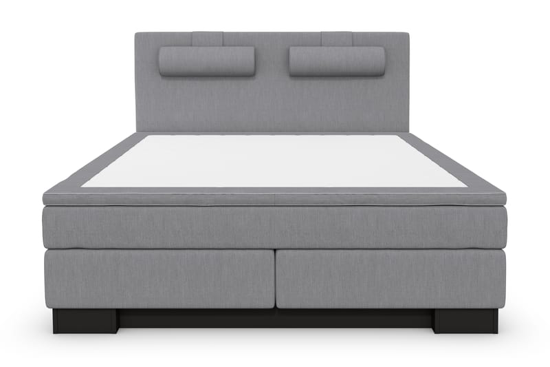 Komplett Sängpaket Romance Lyx Ljusgrå/Svart Sockel - 160x200 - Möbler - Säng - Kontinentalsäng