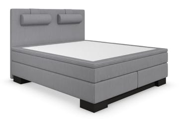 Komplett Sängpaket Romance Lyx Ljusgrå/Svart Sockel - 160x200 - Möbler - Säng - Kontinentalsäng