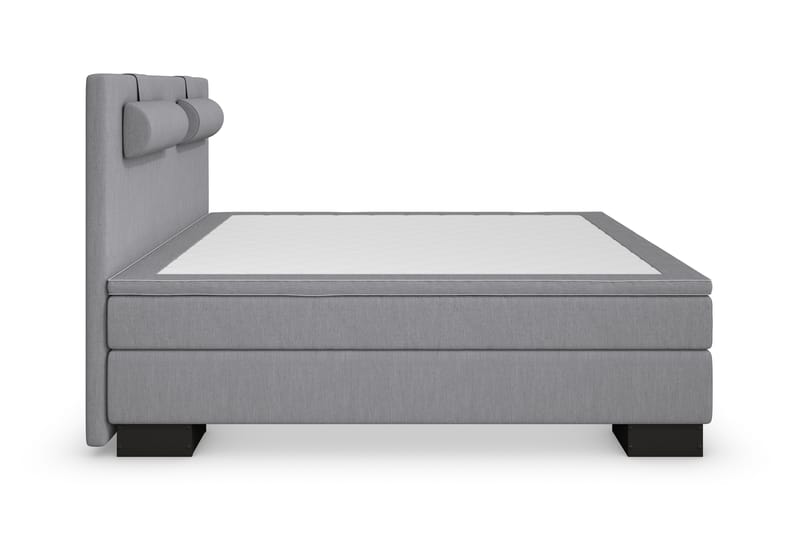 Komplett Sängpaket Romance Lyx Ljusgrå/Svart Sockel - 160x200 - Möbler - Säng - Kontinentalsäng