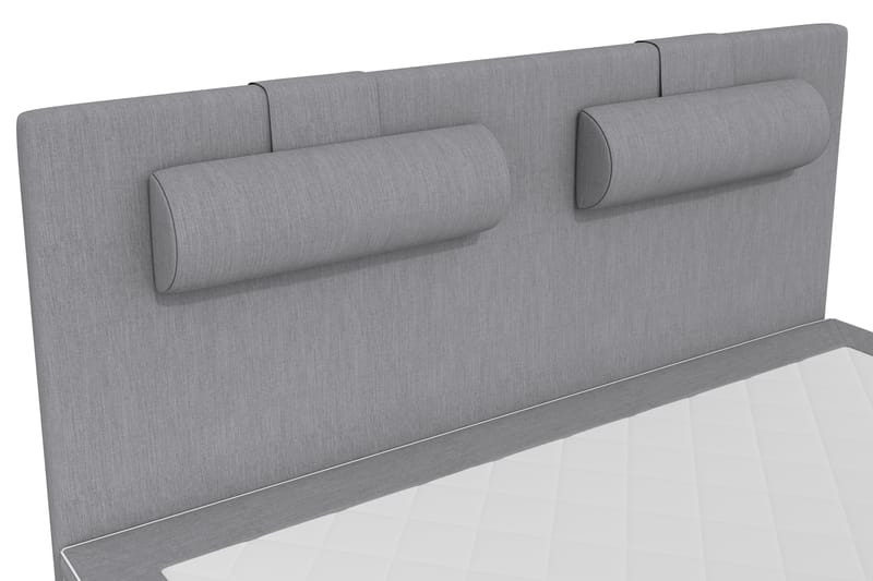 Komplett Sängpaket Romance Lyx Ljusgrå/Svart Sockel - 160x200 - Möbler - Säng - Kontinentalsäng