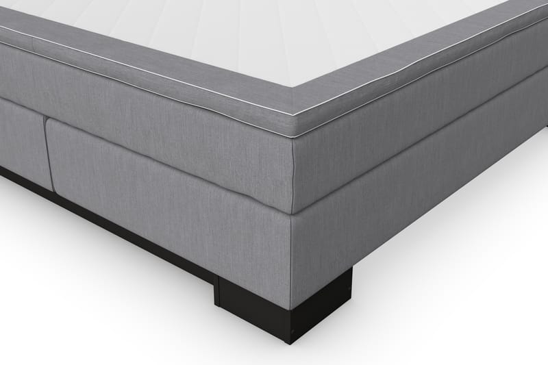 Komplett Sängpaket Romance Lyx Ljusgrå/Svart Sockel - 160x200 - Möbler - Säng - Kontinentalsäng