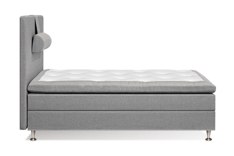 Komplett Sängpaket Sofia 140x200 - Ljusgrå med nackkudde - Möbler - Säng - Kontinentalsäng