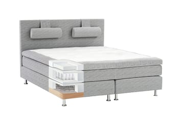 Kontinentalsäng Candela 180x200 - Ljusgrå - Möbler - Säng - Kontinentalsäng