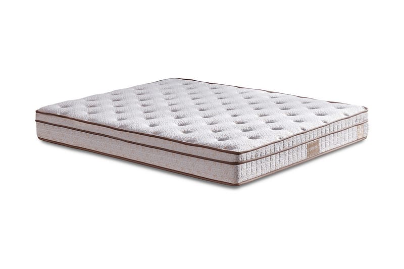 Kontinentalsäng Eathelin 100x200 cm - Ljusbrun - Möbler - Säng - Komplett sängpaket