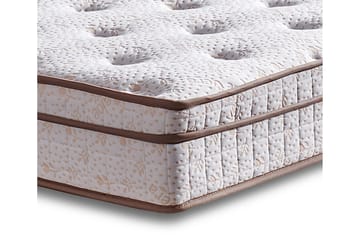 Kontinentalsäng Eathelin 100x200 cm - Ljusbrun - Möbler - Säng - Komplett sängpaket