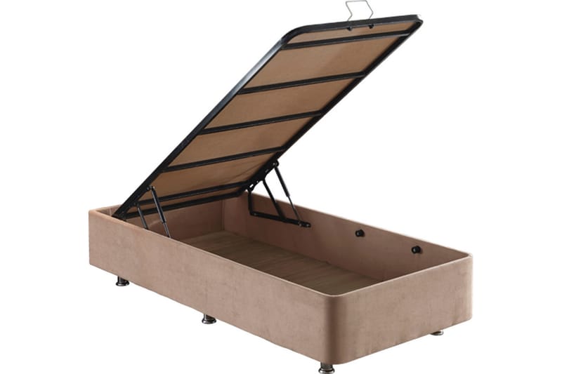 Kontinentalsäng Eathelin 80x180 cm - Ljusbrun - Möbler - Säng - Komplett sängpaket