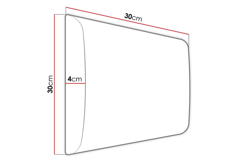 Kontinentalsäng Forenza 140x200 cm+Panel 30 cm - Vit - Komplett sängpaket