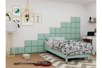 Kontinentalsäng Forenza 80x200 cm+Panel 30 cm - Grön - Möbler - Säng - Komplett sängpaket