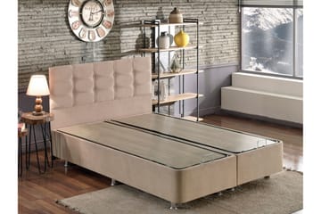 Kontinentalsäng Tizapan 90x190 cm - Ljusbrun - Möbler - Säng - Komplett sängpaket