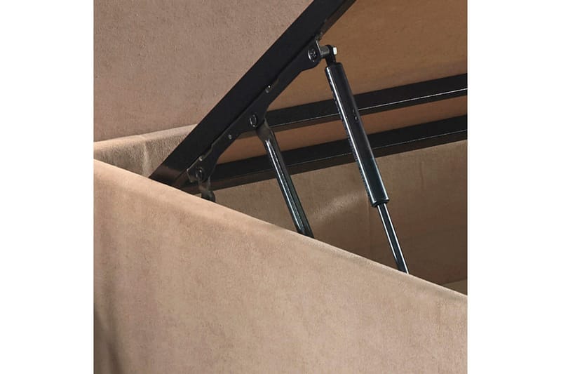 Kontinentalsäng Tizapan 90x190 cm - Ljusbrun - Möbler - Säng - Komplett sängpaket