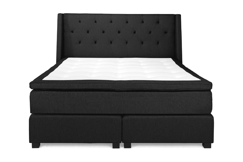 Komplett Sängpaket Langham 180x200 cm Svart - Svart - Komplett sängpaket - Kontinentalsäng - Dubbelsäng