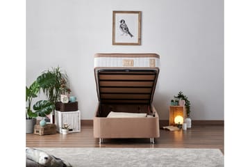 Latrona Kontinentalsäng 90x190 cm - Ljusbrun - Möbler - Säng - Komplett sängpaket