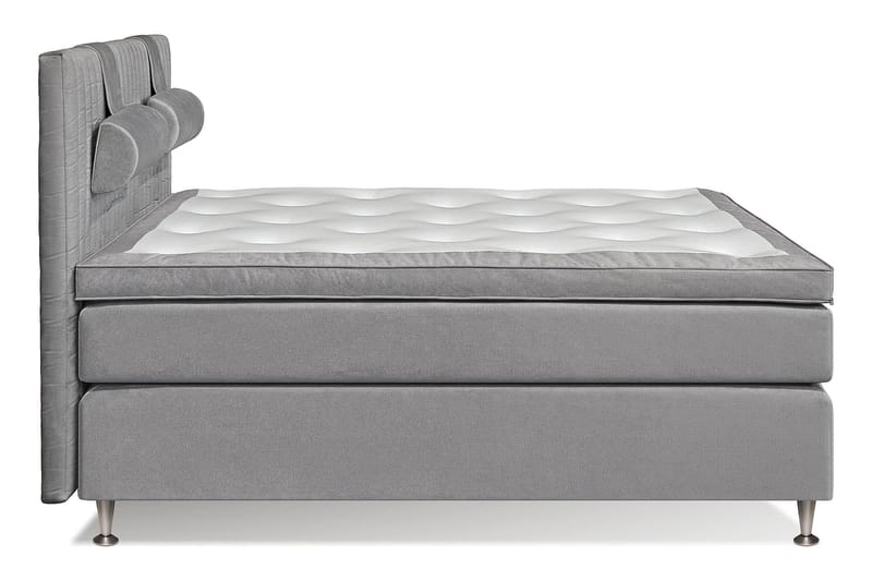 Malina Kontinentalsäng 160x200 - Ljusgrå - Komplett sängpaket