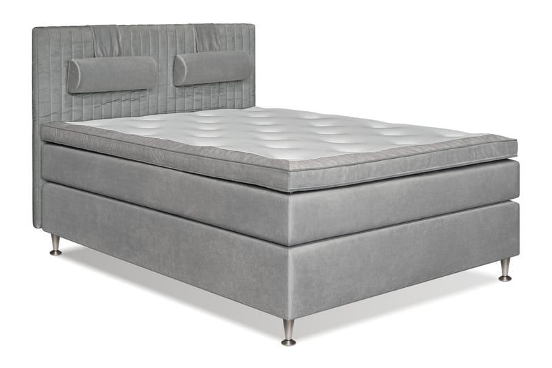 Mega Komplett Sängpaket 160x200 - Ljusgrå - Möbler - Säng - Kontinentalsäng
