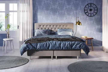 Meja Kontinentalsäng 120x200 - Ljusgrå - Möbler - Säng - Enkelsäng