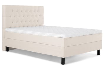 Komplett Sängpaket Olivia 120x200 Diamant Sänggavel Beige + Madrasskydd - Skum - Möbler - Säng - Kontinentalsäng