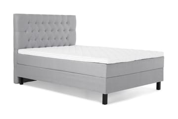 Komplett Sängpaket Olivia 120x200 Diamant Sänggavel Ljusgrå + Madrasskydd - Skum - Möbler - Säng - Kontinentalsäng